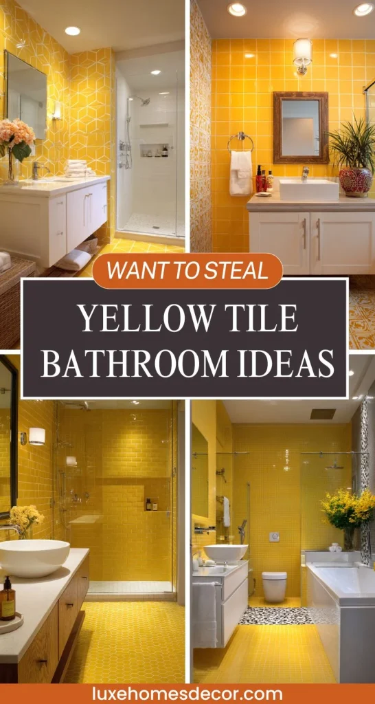 Yellow Tile Bathroom Ideas