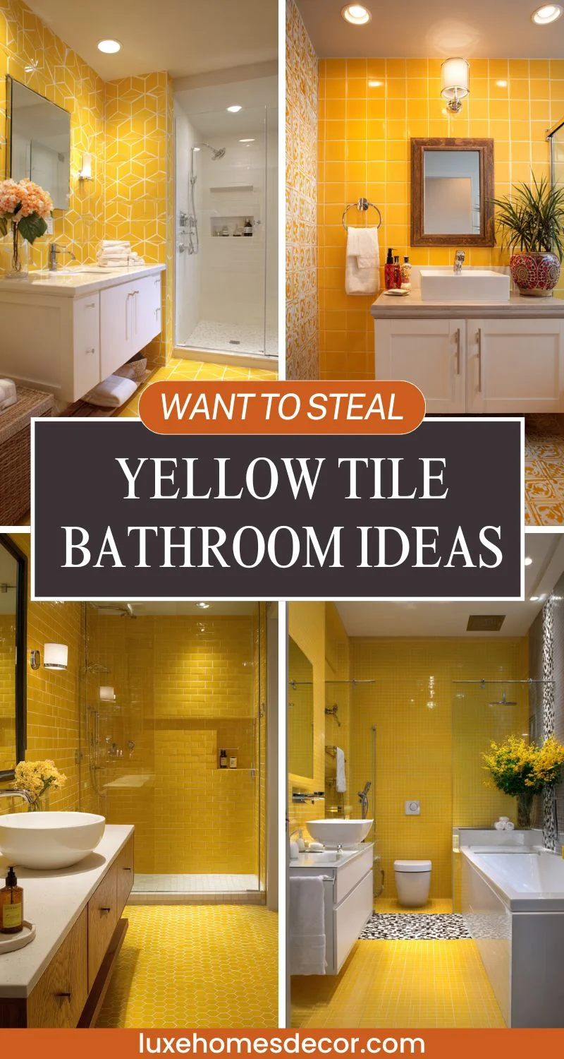 Yellow Tile Bathroom Ideas